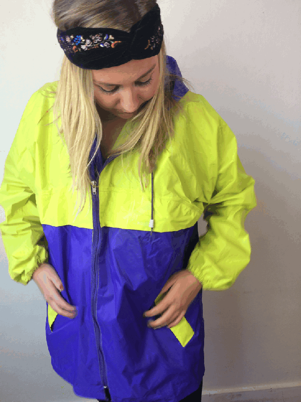 Vintage festival windjacket Yellow & Blue - SOLD OUT