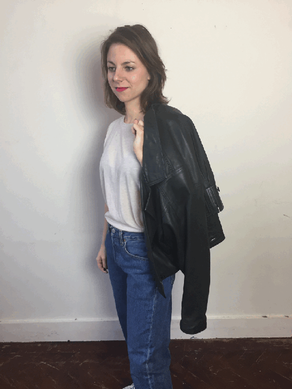 6010 Vintage motorjacket - Oversized