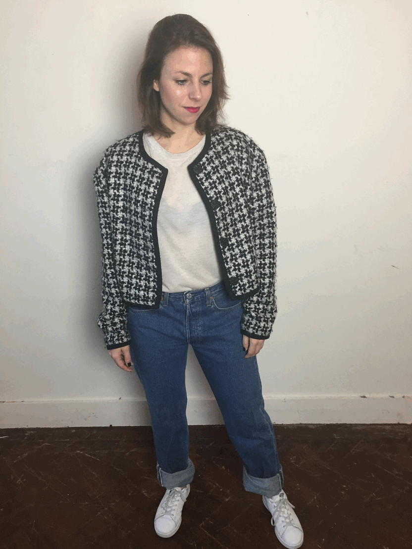 6015 Vintage tweed blazer - M/L