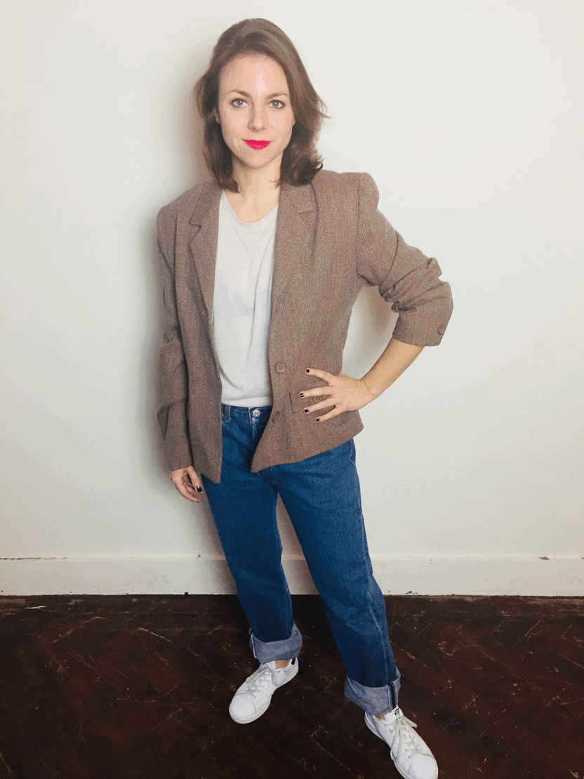 6016 Vintage Engelse blazer - S/M