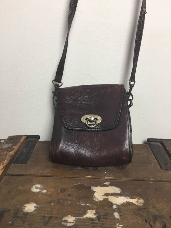 9012 Vintage leren bag