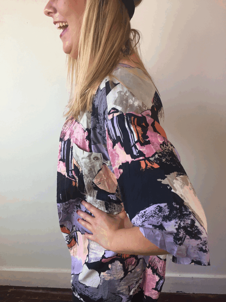 Vintage 90's festival/ fout feestje blouse  - M/L