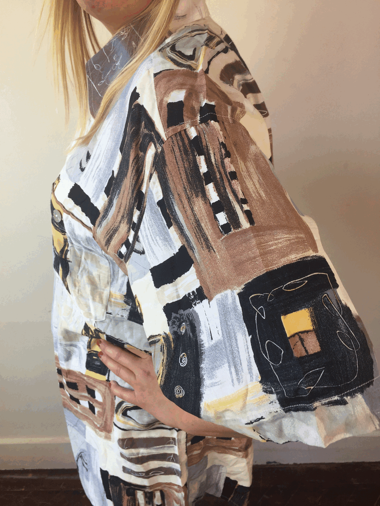 Vintage 90's festival/ fout feestje blouse  - L/XL