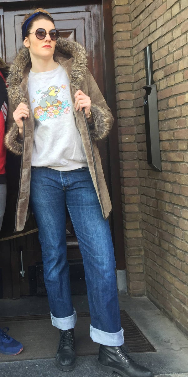 3025 Blauwe levi's oma model - 34/36 (L)