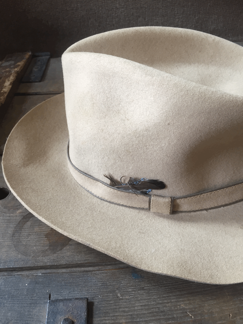 Vintage panama hoed- 56