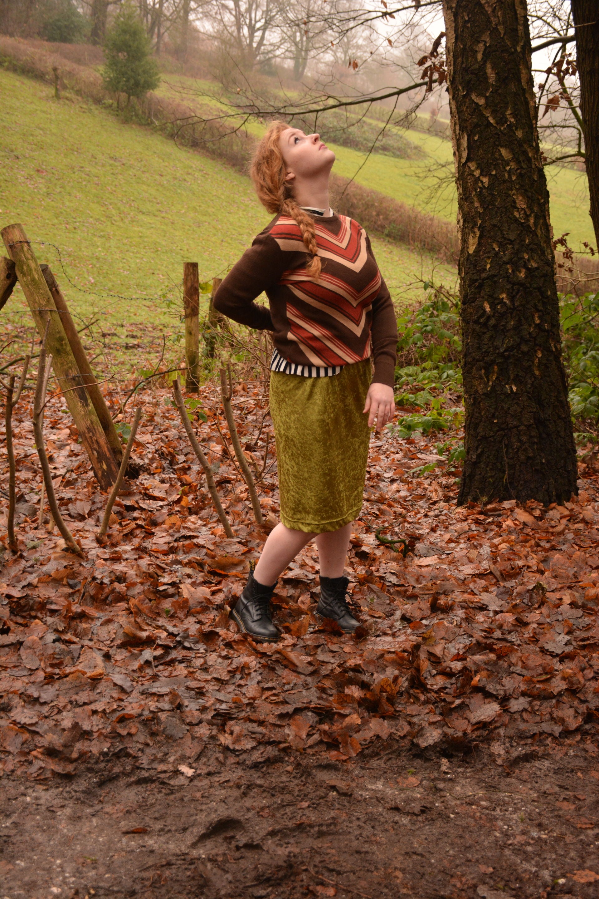 1128 Velourse rok S/M