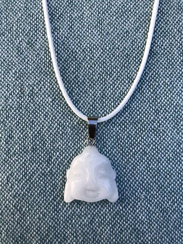 Witte Jade Boeddha hanger