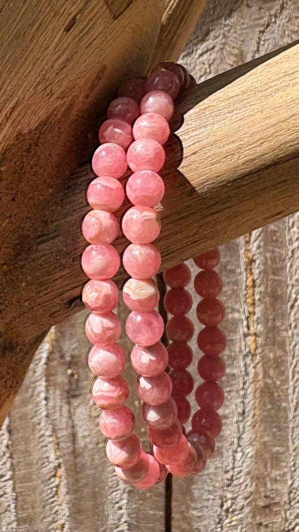 Rhodochrosiet AA armband 6mm
