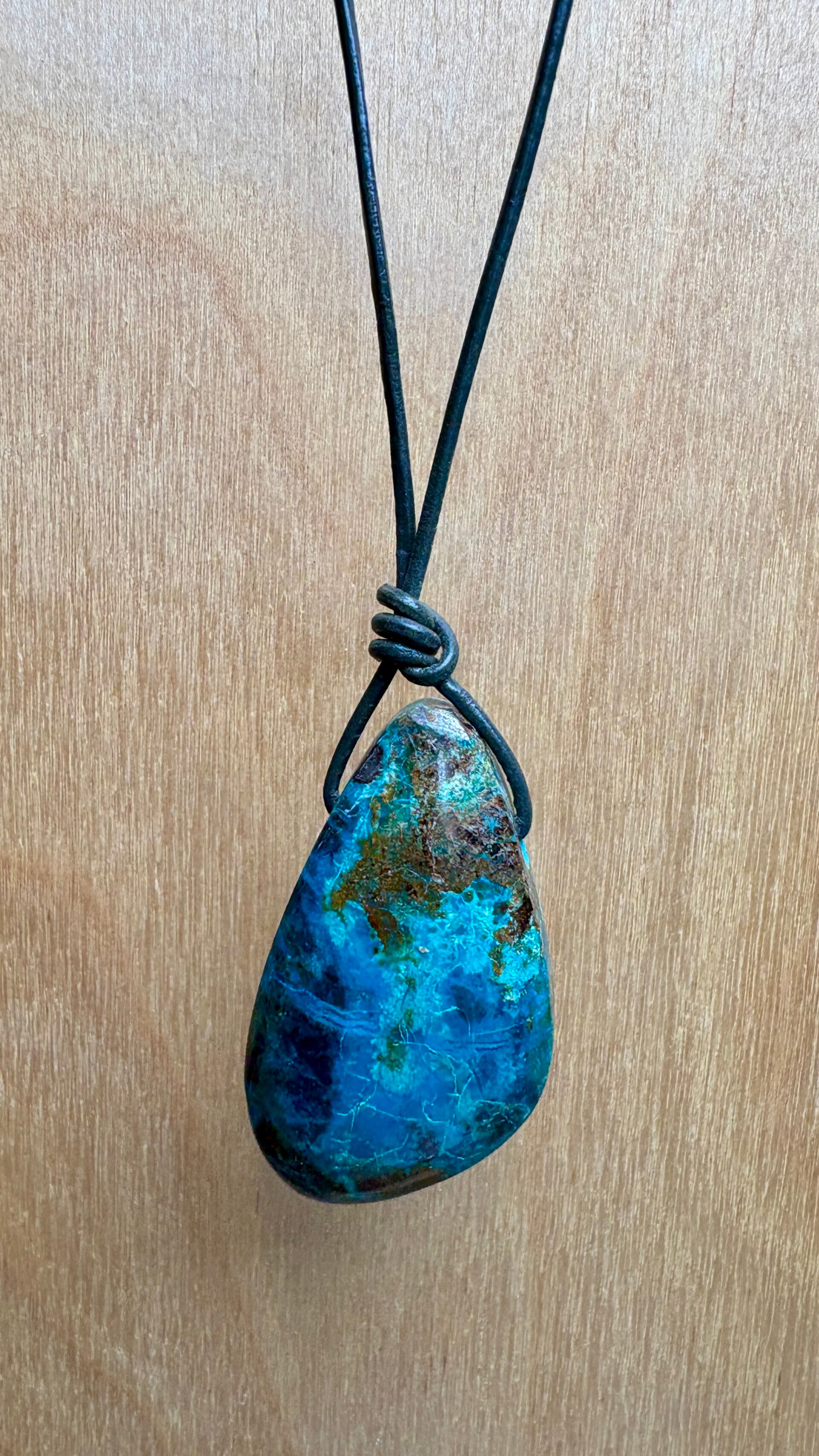 Chrysocolla AA kwaliteit hanger