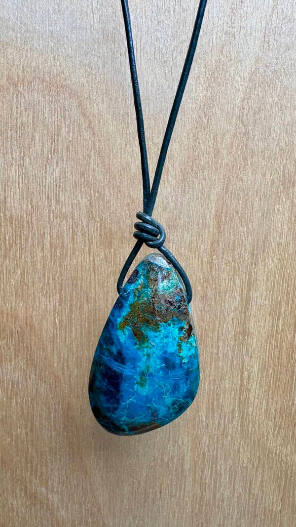 Chrysocolla AA kwaliteit hanger