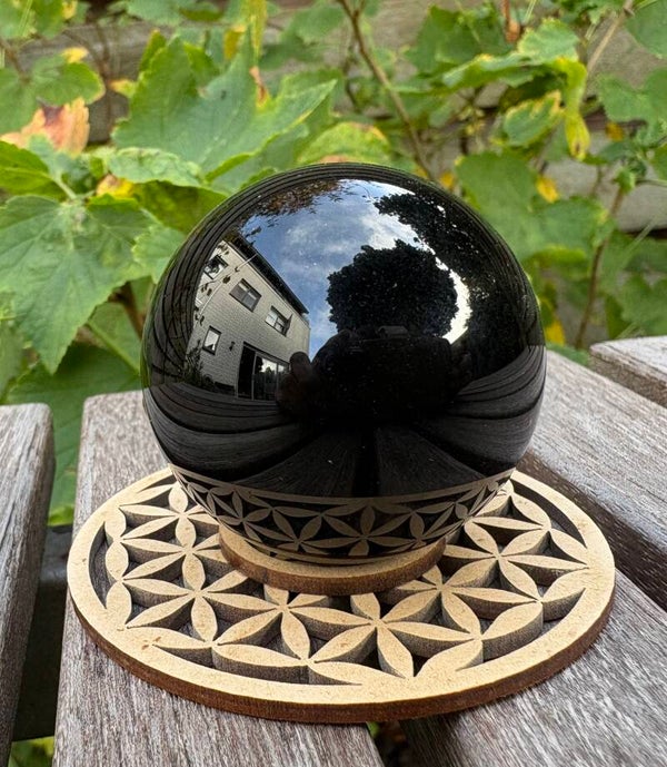Obsidiaan bol 4,5 cm