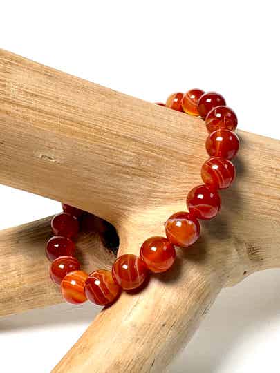 Carneool armband 10 mm