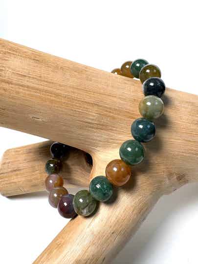 India Agaat armband 10 mm