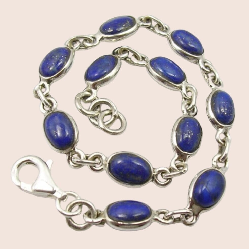 Terra Edela Lapis Lazuli armband zilver