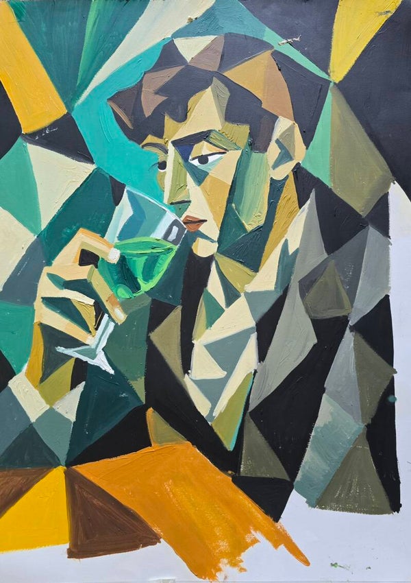 Drinking absinthe