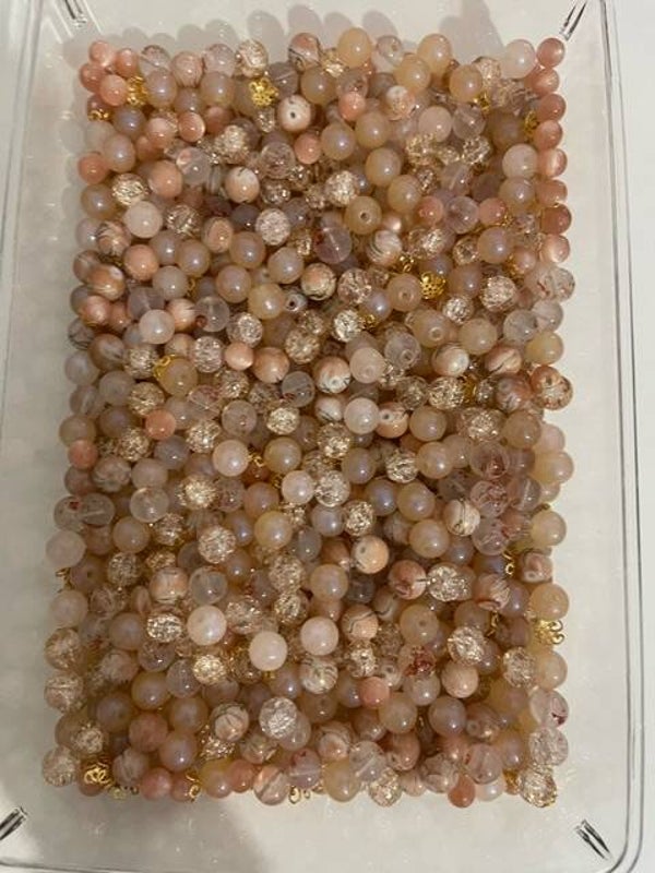 Salmon Pink glas kralen