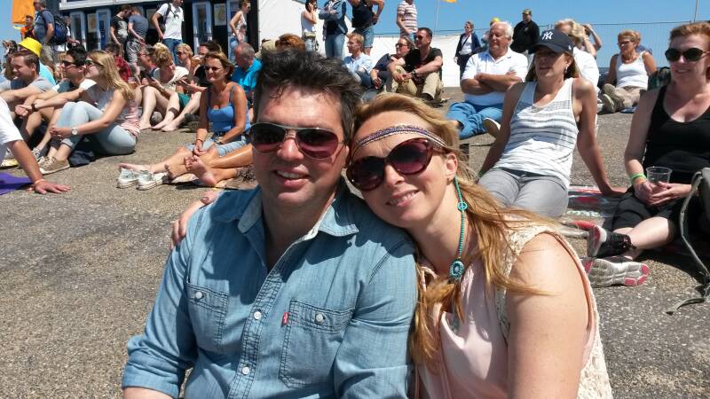 Marjolein met echtgenoot