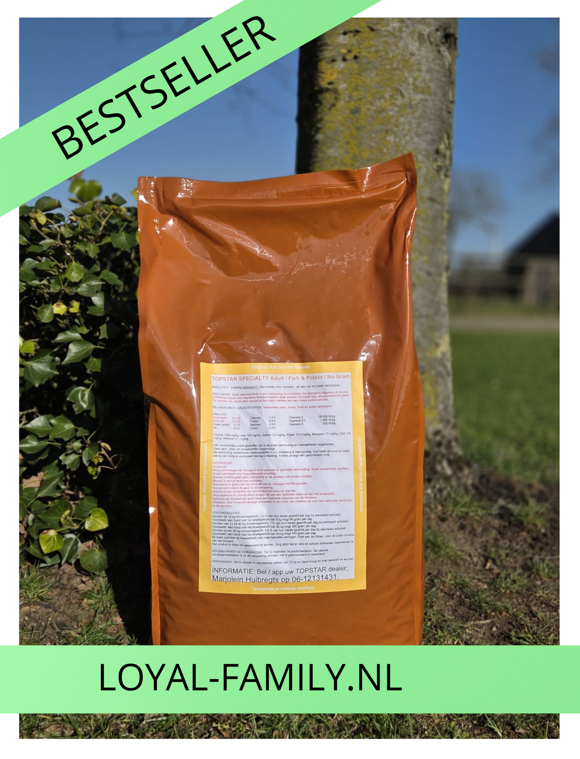 Topstar Specialty Fish & Potato Graanvrij ADULT 15KG - MEEST GEKOZEN