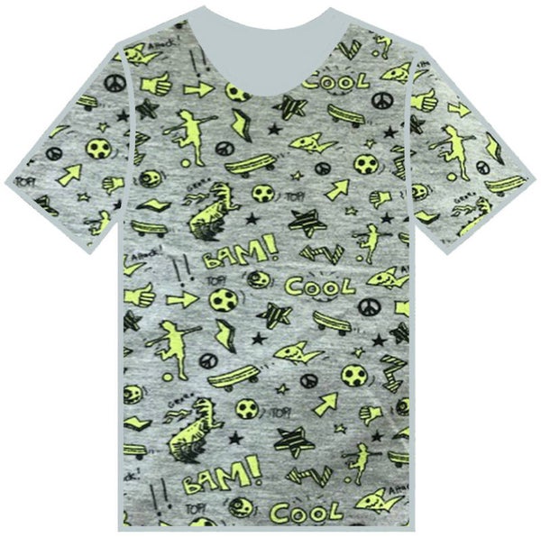 figuurtjes in fluogeel