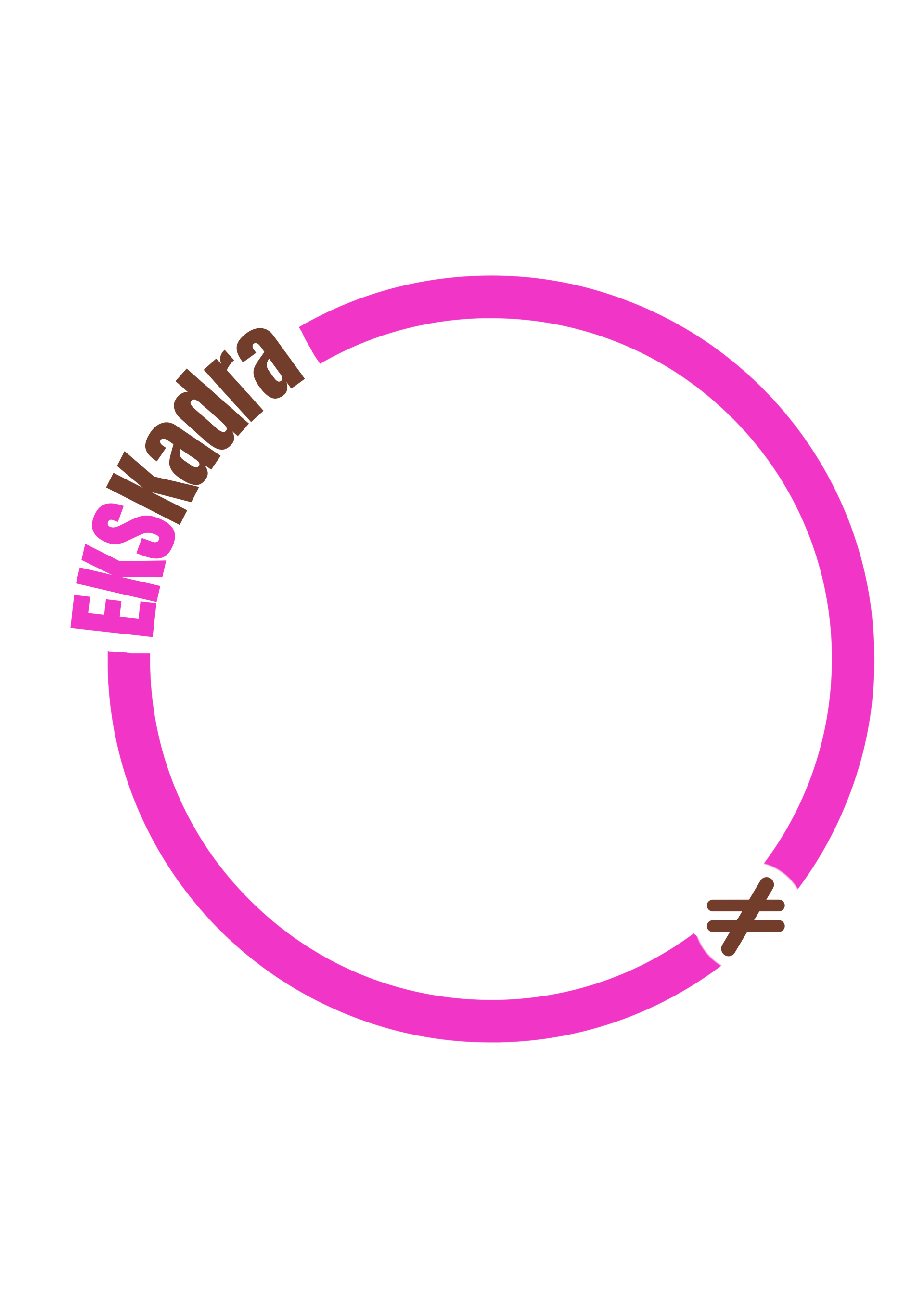Basique rond rose brun