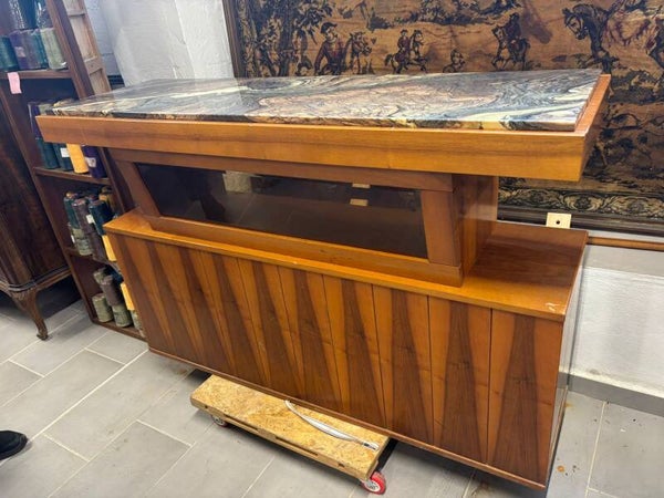 mobile/credenza in legno con piano in marmo
