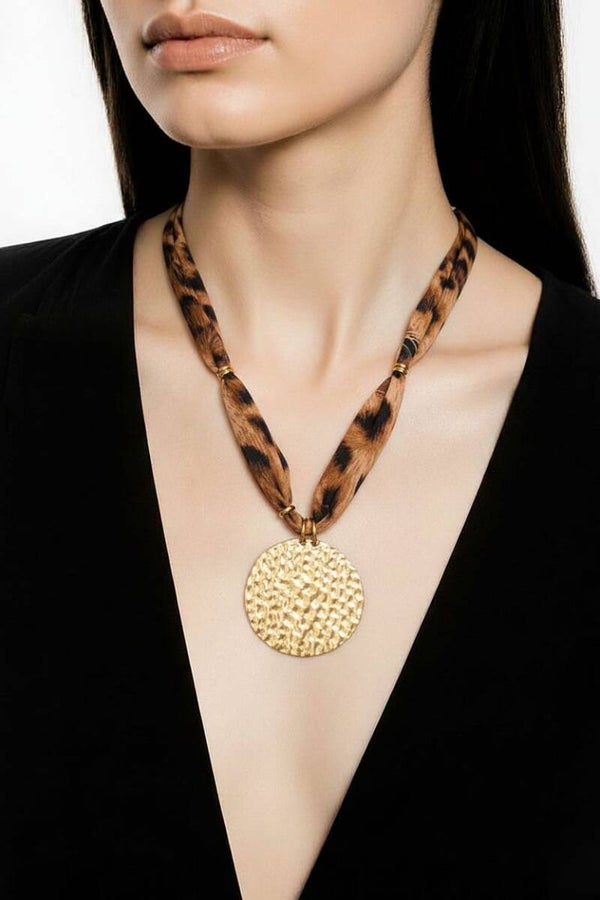 Leopard Silk & Gold Coin