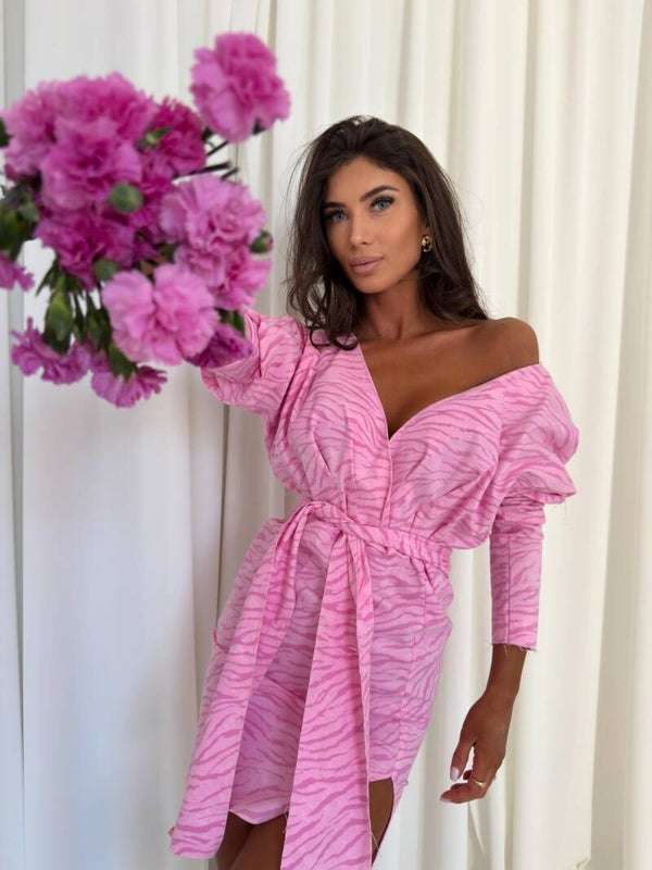 Sukienka Zebra Wrap