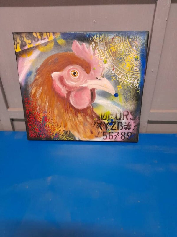 Chicken graffiti