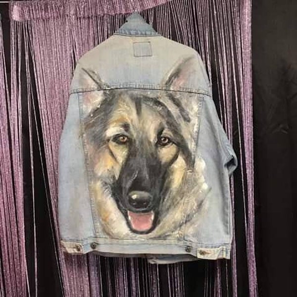 Denim Jacket- German Shepheard