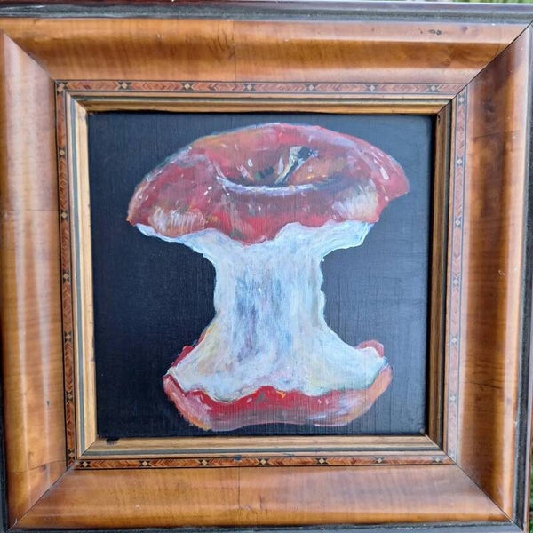 Canvas - Eaten Apple in Frame