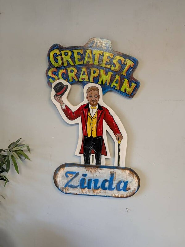 (WC016)  Wood Cut Out Greatest Scrapman