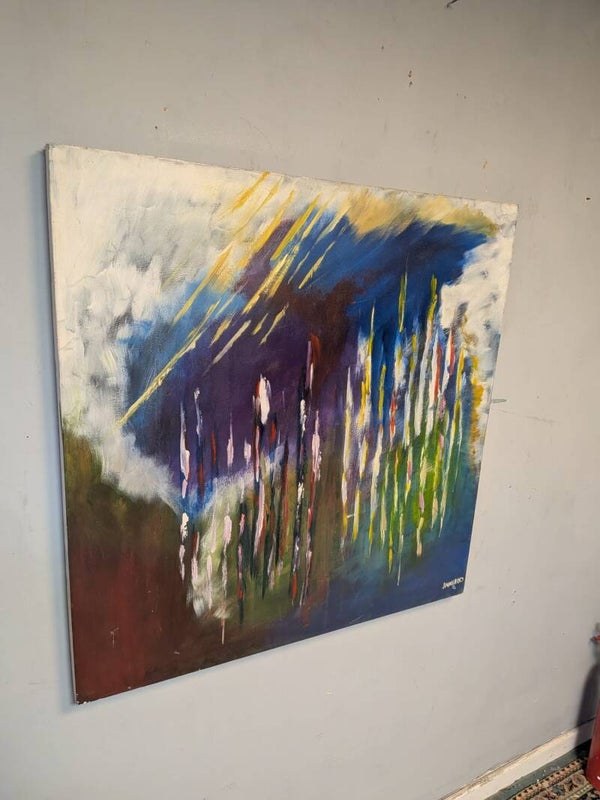 (C006) Canvas - Abstract looks like rain