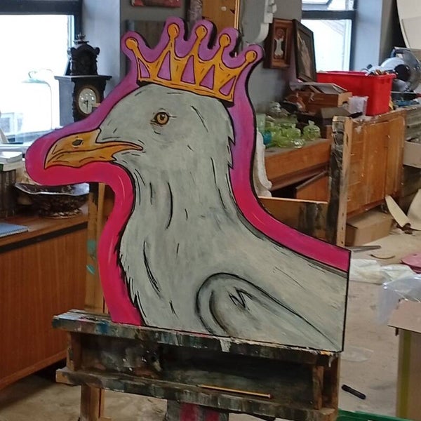 Wood Cut Out - Seagull King