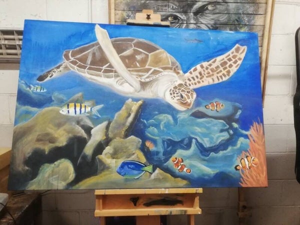Canvas - Turtle Sea Life