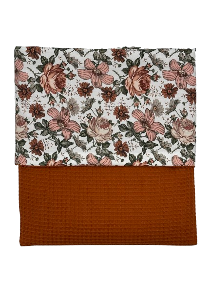 Wiegdeken Roest/Bloem