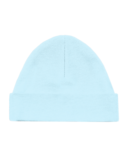 Babymutsje met naam Licht Blauw