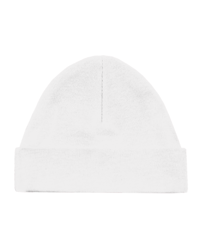 Babymutsje met naam wit
