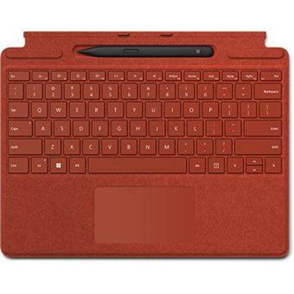 Bundle Capa Teclado MICROSOFT Surface Pro X/Pro 8/Pro 9 + Caneta Stylus Vermelho