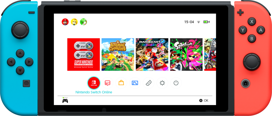CONSOLA NITENDO SWITCH AZUL & VERMELHA