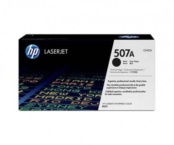 HP TONER 507A M551 PRETO (CE400A)