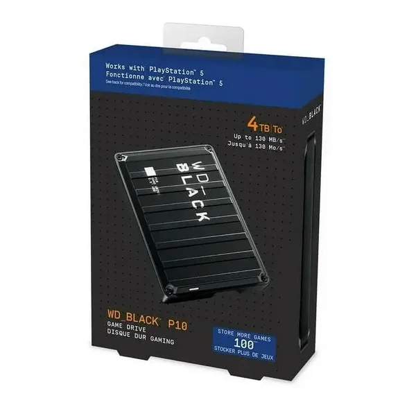HD EXT 2.5' 4TB WD BLACK P10 GAMING BLACK
