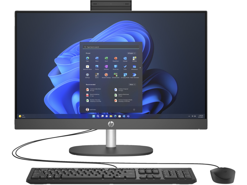 PC HP AIO 240 23.8' I5-1335 FHD 8GB 512 SSD W11P PRETO