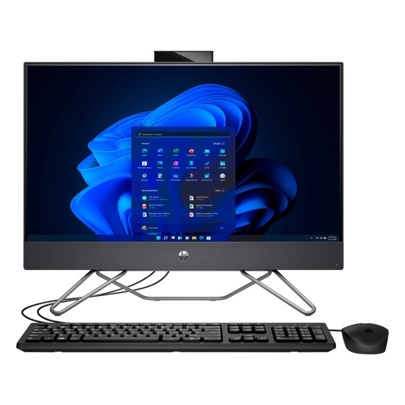COMPUTADOR ALL IN ONE HP 200 23.8' I3-1215U FHD 8GB 256 SSD W11 PROFISSIONAL PRETO 6B2U7EA