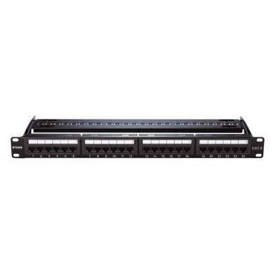PATCH PANNEL-24 PT CAT6 1U DLINK NPP-C61BLK241
