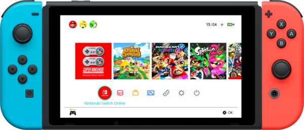 CONSOLA NITENDO SWITCH AZUL & VERMELHA