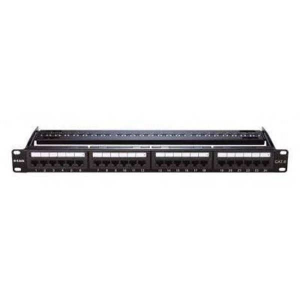 PATCH PANNEL-24 PT CAT6 1U DLINK NPP-C61BLK241