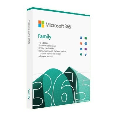 MS OFFICE 365 FAMÍLIA 6PC 1 ANO ESD - 4 + 1 OFERTA