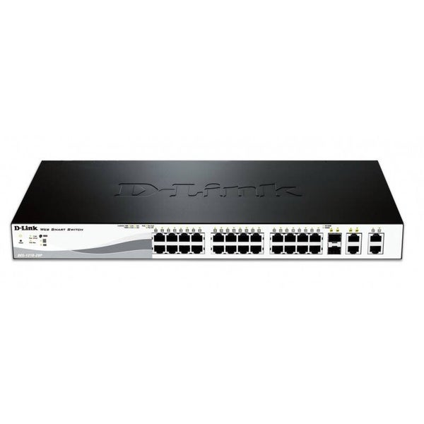 SWITCH 24 DLINK 10/100 POE+2GIG GEST VLA DES-1210-28P
