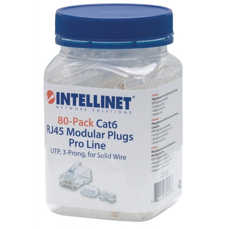CONECTORES INTELLINET CAT6 RJ45 80UN
