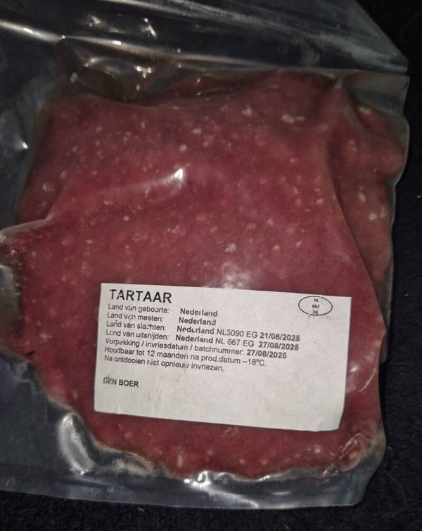 Taartaar +/- 250 gram